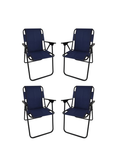 Bofigo Moccastyle Lacivert Plastik Kollu Sandalye 4 'lü Lacivert
