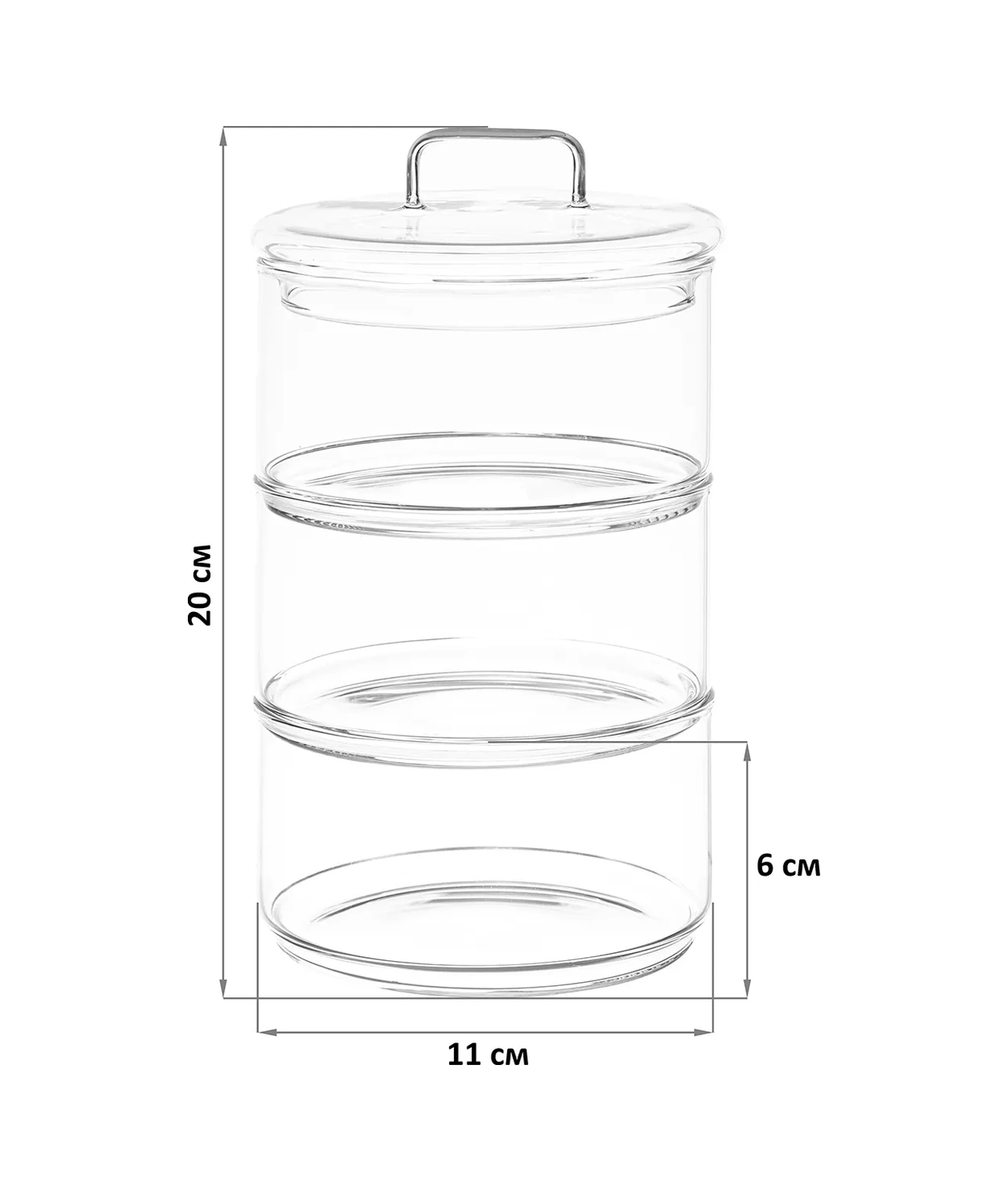 Elan Gallery Dökme Yiyecekler İçin 3 Bölmeli Kavanoz, 400 Ml 70737067 Beyaz