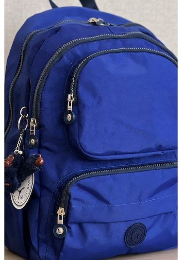 Nemo Group Saks Mavisi Okul Sırt Çantası Krinkıl Kumaş Saks Mavi