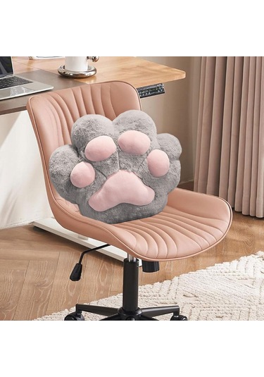 Suntek Kedi Pençesi Yastık Battaniye Sevimli  Gri