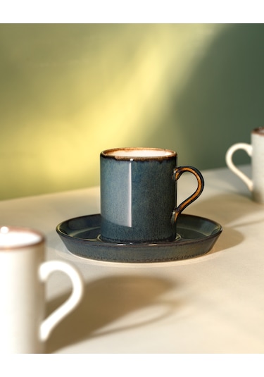 Madame Coco Ramona 2 'li Kahve Fincan Seti Fınc0000000050 90ml-indigo