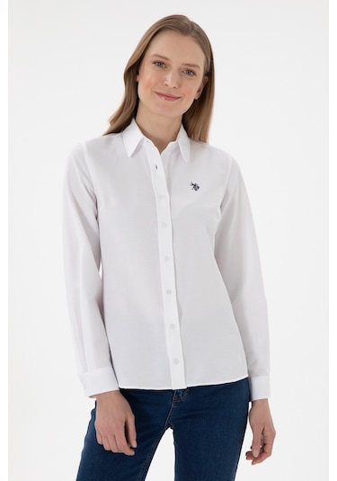 U.s. Polo Assn. Kadın Beyaz Gömlek Basic 50307726-vr013 Beyaz