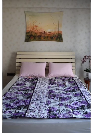 Meltem Çift Kişilik Elektrikli Battaniye 120 x 150 CM Çok Renkli