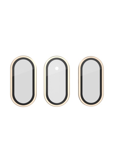 Meta Quest 3 Vr Kulaklık İçin 3 Adet Hd Temperli Cam Lens Koruyucu Film - Altın