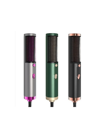 Venturemart Saç Düzleştirici Fırçası, Nano Isıtıcı Dişlere Sahip Tüm Saç Tiplerine Uygun Megawise Saç D