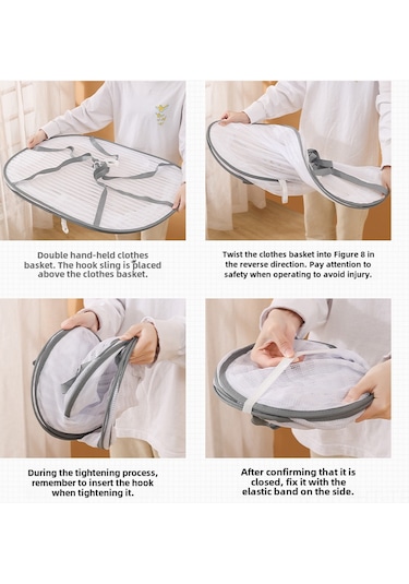 Hangfox Evde Sebze-balık Kurutucu Kafes: Koniksin Koruma, Katlanabilir, Balkon Uygun, 40x60cm Orta Boy Tek Katlı Çok Amaçlı Kurutma Ağı