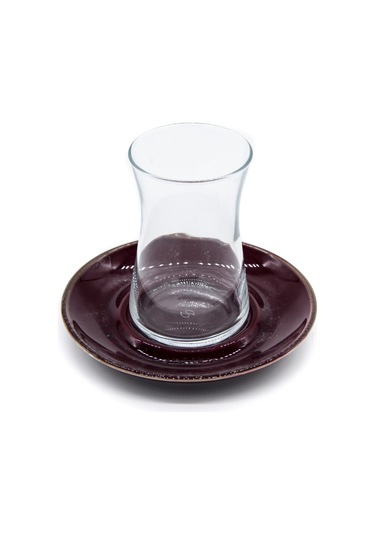 Marianna 12 Parça Beyza Çay Seti Mürdüm