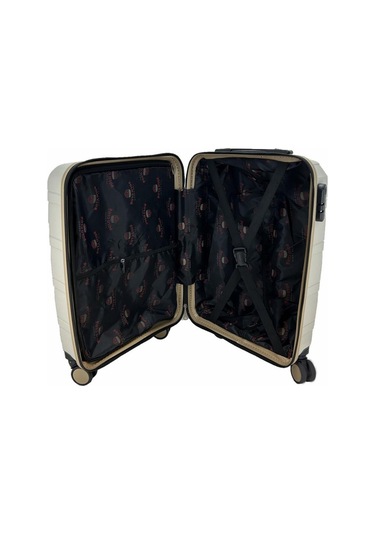 Las Vegas Polo Polipropilen Kabin Boy Valiz Bej