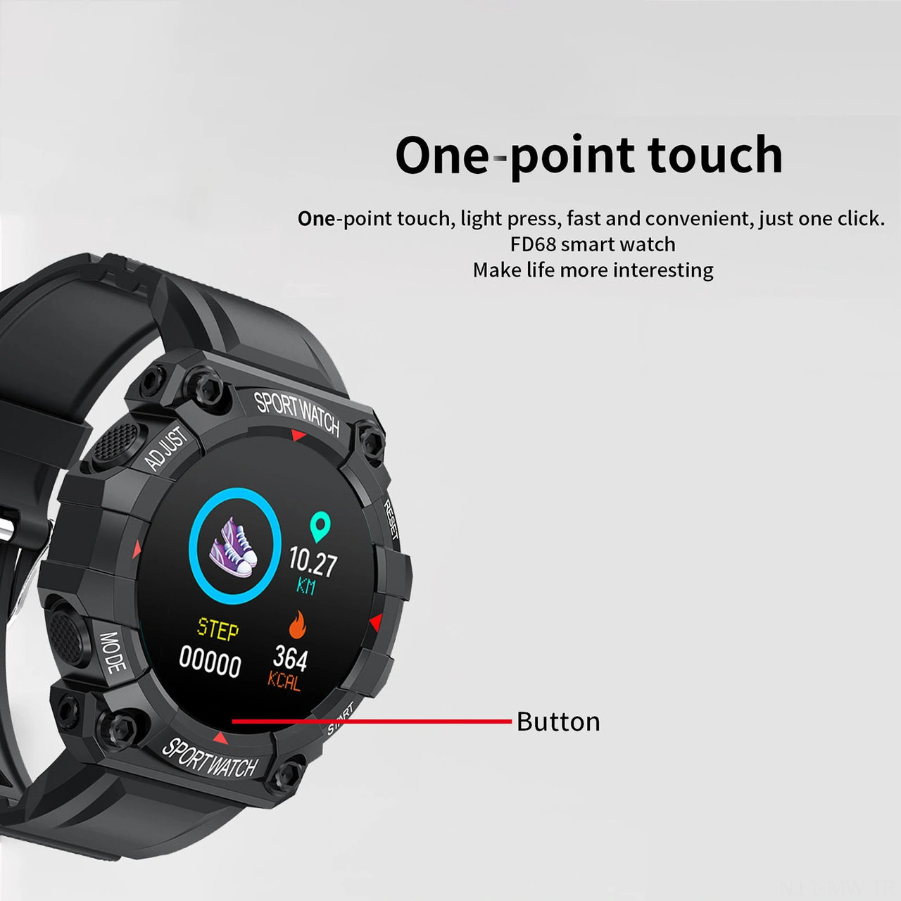 Moveevo FD68 Renkli Ekran Akıllı Saat (İthalatçı Garantili)