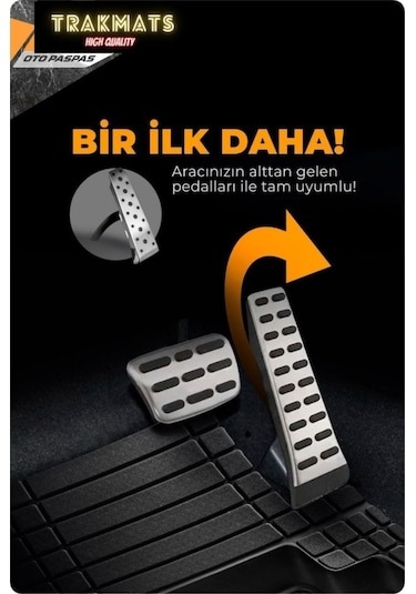 Renault Megane 4 Sedan Sol Kulak 2023 Universal Kesilebilir Havuzlu 4d Oto Paspas Ada Siyah