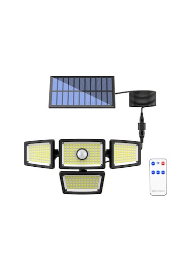 L6380-2 Güneş Enerjili Dış Mekan Işıkları Su Geçirmez Ev Bahçe Siyah Diğer