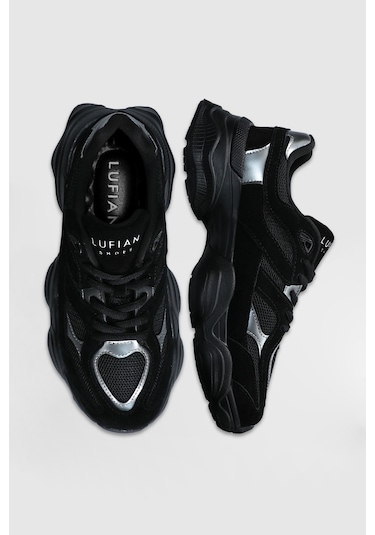Lufian Mery Kadın Sneaker Ayakkabı Siyah Siyah 122230036100100 Siyah