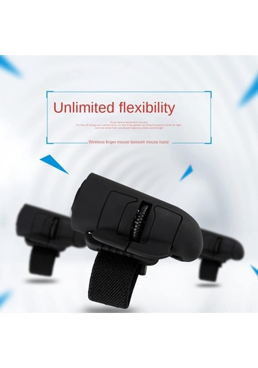 Mufunye 2.4g Kablosuz Ergonomik Mini Optik İz Topu Fare - Taşınabilir Siyah