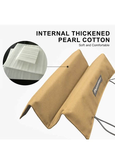 Luckstone Açık Piknik Oturma Minderi Su Geçirmez Oxford Kumaş Siyah