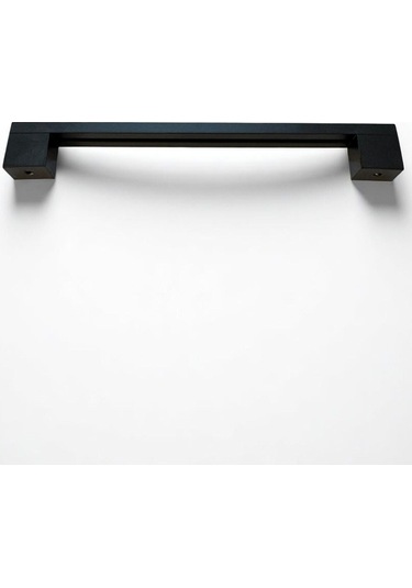 Safran Kalın Alüminyum Metal Lüks Modern Mobilya Çekmece Mutfak Dolabı Kulpu Siyah 128mm 5 Adet Siyah