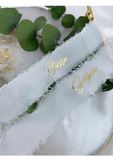 İsimli Söz Nişan Kurdelesi - İpek Kurdele B-1