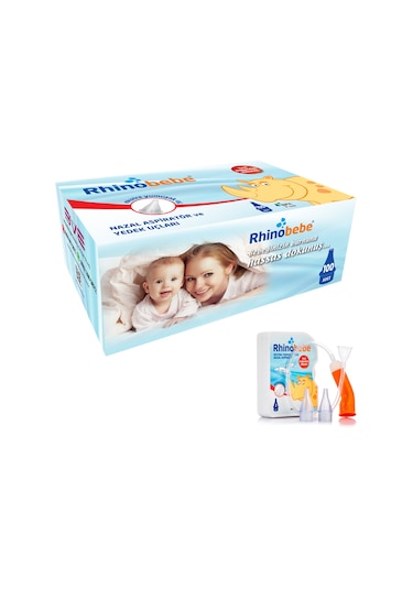 Rhinobebe Nazal Aspiratör Yedek Ucu Mega Paket 100'lü + Nazal Aspiratör