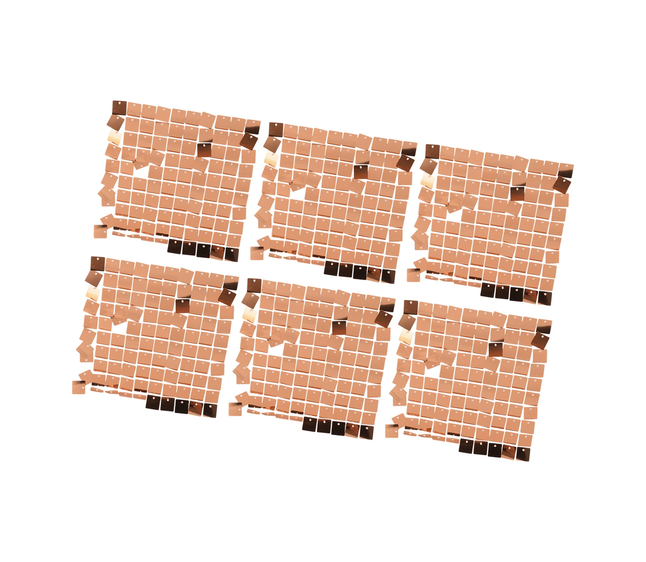 Wezone 6 Adet Güller Altın Renkli Pvc Parlak Zırhlı Duvar Paneli - Fotoğraf Arka Planı, Parti, Düğün Ve Özel Gün Dekorasyonu - Kolay Kurulum, Tekrarlı Kullanım Gül Altın