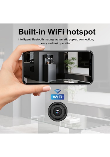 Geeksen Ev Güvenliği Kamera C8: 1080p Hd, Kızılötesi Gece Görüşü, Wifi, Hareket Algılama, 140 Geniş Açı, Hafıza Genişletme Desteği