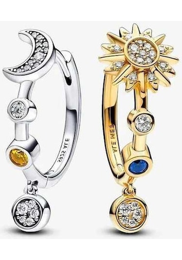 Flybuy Zirkonlu Ve Şık Püskül Oksitlenmiş Küpeler: Kaplamalı Gümüş Gold Doğal Yj Gold