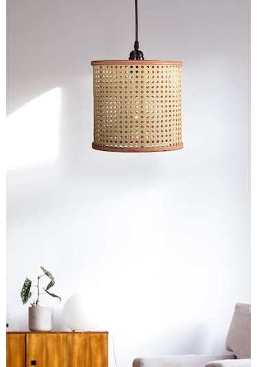 Istanbul Serisi Riva Hazeran Avize Sarkıt 25cm Ahşap