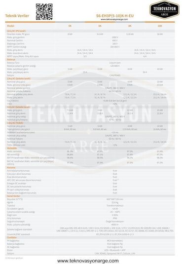 Solis S6-eh3p-10k Hybrıd Inverter