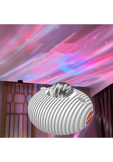 Homyl Oyun Odası Düğün Arabası Için Yıldız Projektörü Gece Işığı Çok Renkli