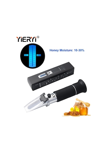 Yıeryı Bal Nem Refraktometresi Bal Sınıfı Analizi İçin Atc İle% 10-30 Bal Nem İçeriği Testi