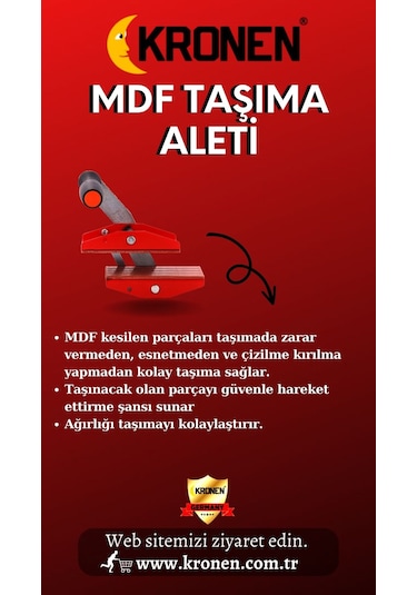 Kronen MDF Taşıma Aleti