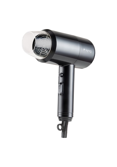 King KSK439 Bariton Saç Kurutma Makinesi Siyah