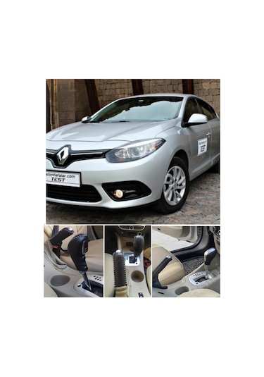 Fluence Ve Megan 3 Uyumlu Otomatik Vites Topuzu Kılıfı Deri