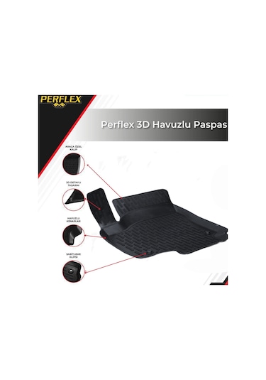 3d Paspas Siyah Opel Zafıra B 2006--2011
