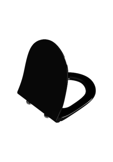 Nkp Duroplast Neva Yavaş Kapanır Siyah Klozet Kapağı