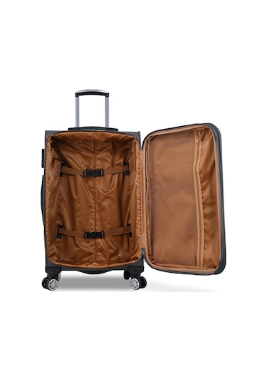 Fossil Ultra Light Kumaş Unisex Kabin Boy Valiz Gri Fsl010 Gri