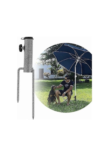 Şemsiye Standı, Çim Dikenli Şemsiye Standı, Açık Hava Şemsiye Zemin Braketi, Şemsiye Zemin Braketi Plaj Balıkçılık Bahçesi İçin Çim Dikeni Tutucu - Wellngs Diğer