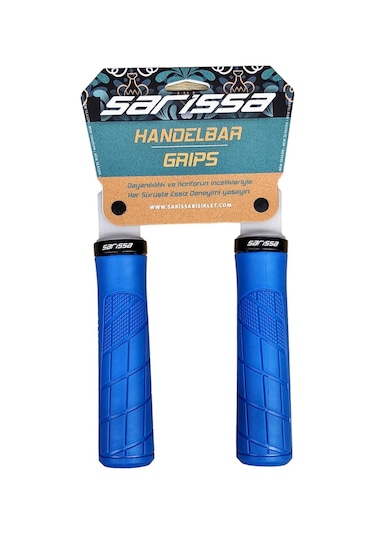 Sarissa Pvc Elcik Ergonomik Destekli Yapı Kolay Kavrama Kaymaz Bisiklet Elciği Mavi