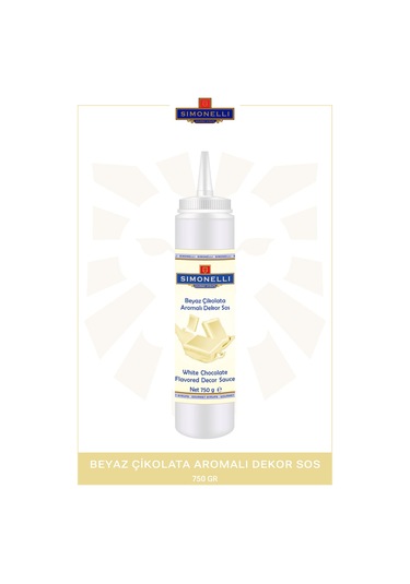 Simonelli Dekor Sos Beyaz Çikolatalı 750 G