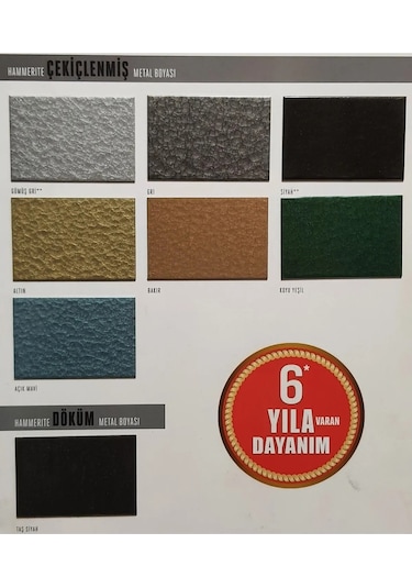 Marshall Hammerite Çekiçlenmiş Tip Metal Boyaları 0.75 Lt