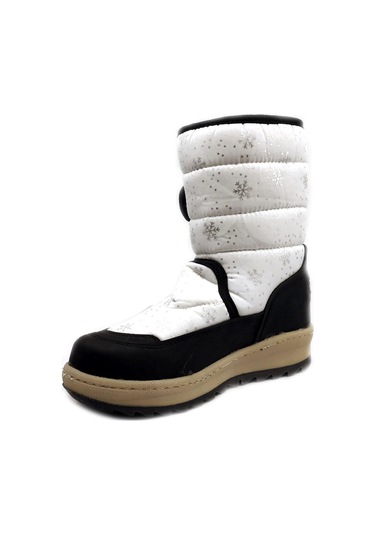 Ayakkabımood Le Petit Beyaz Kar Desenli Içi Kürklü Kız Çocuk Kar (509304863)