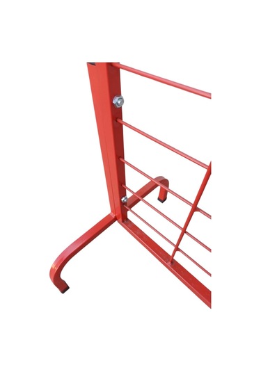 90x190 Cm Ayaklı, Kırmızı Pano Stant, Çorap Standı, Aksesuar Standı, Telefon Standı, Bijuteri Standı