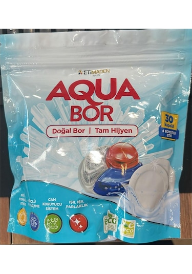 Eti Maden Aqua Bor Bulaşık Makinesi Tableti 30'lu
