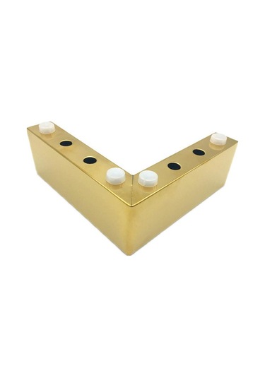 5.5cm Kanepe Ayakları Paslanmaz Çelik Yükseltilmiş Komidin Destek Ayakları, Stil: 7 Şekilli Bacak Fırçalanmış Altın Diğer