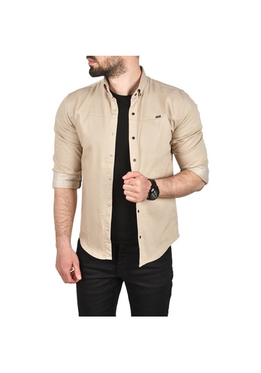 Deepsea Erkek Bej Slim Fit Pamuklu Kot Gömlek Kolay Ütülenebilir Çıt Çıtlı Likralı Spor Gömlek 2502504 Bej Deepsea Erkek Bej Slim Fit Pamuklu Kot Gömlek Kolay Ütülenebilir Çıt Çıtlı Likralı Spor Gömlek 2502504 Bej
