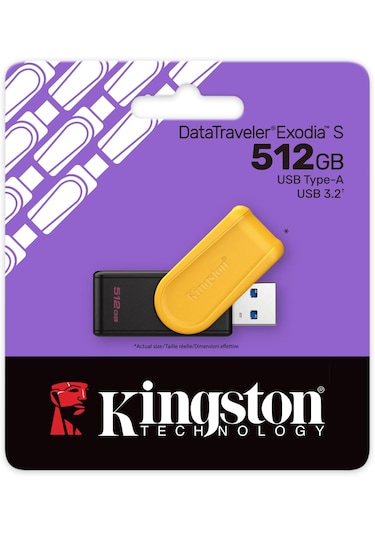 Kingston Datatraveler Exodia S Usb Bellek - 512gb - Usb 3.2 Gen 1