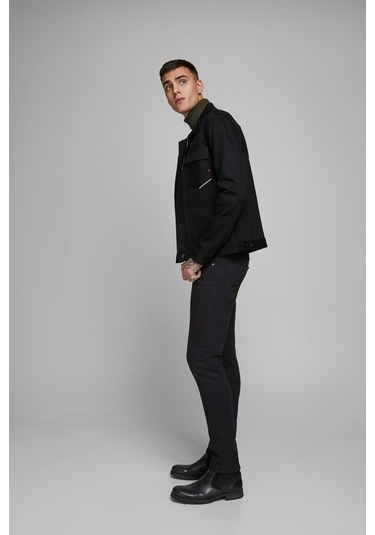 Jack & Jones Erkek Jjıglenn Slim Fit Jean Pantolon 12152346 Siyah 001