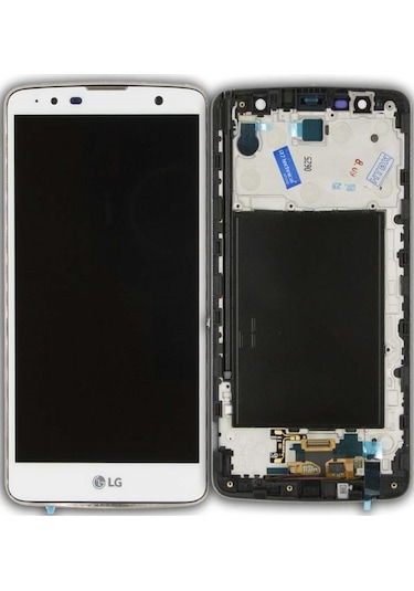 LG Uyumlu Stylus 2 Plus K530 Lcd Ekran Dokunmatik Beyaz Çıtalı