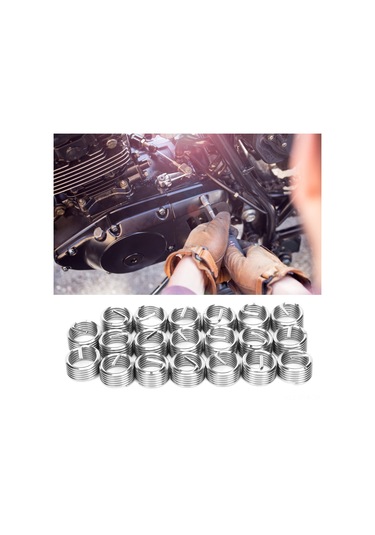 Symbee 20 Adet M12 X 1.5 1d Sus304 Paslanmaz Çelik Vida İç Parça, Tork Tamiri İçin Kayıp Diş Tamir Aleti