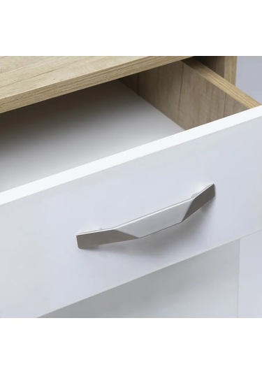 Aksmebel Mobilya Kolu Tipi Düğme 215 160 Mm Nikel 1 Adet Komodin 307777058 Siyah