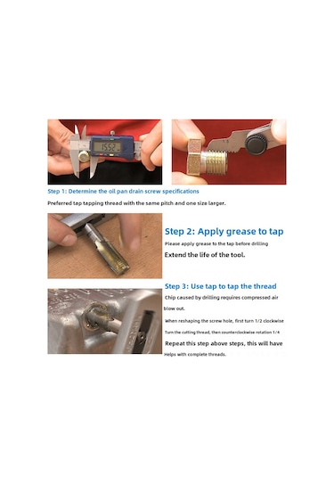 Geeksen M13x1.25 Motor Yağ Panosu Vida Kayması Tamiri Araçları - Vida Ve Dişli Tamir Aleti