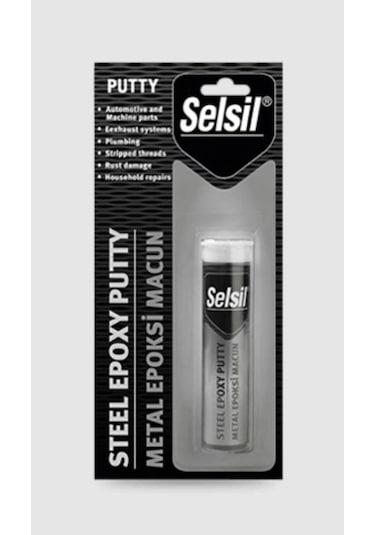 Selsil Metal Putty Epoksi Macun Yapıştırıcı 57 G